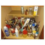 Artist Brushes and Supplies Lot