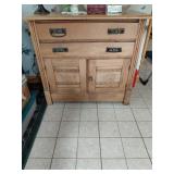 Wood Sideboard Buffet, 33x16.5x29in