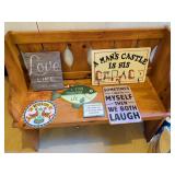 6 Decorative Hanging Wall Plaques