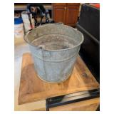 Vintage Galvanized Metal Bucket