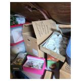 Box Lot Collection: Tea Set, Ornaments, Decor