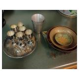 Silver, Pewter, Brass and Glassware Lot