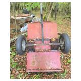 Steel Yard Dump Cart with Pneumatic Tires