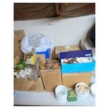 Vintage Bottles, Glassware, and Figurines