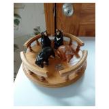 Bear-Themed Salt and Pepper Shakers with Lazy Susa