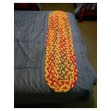 Braided Multicolor Rug 53x13 Inches