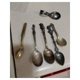 Collectible Souvenir Spoons Lot