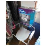 Invacare Raised Toilet Seat and Portable Commode