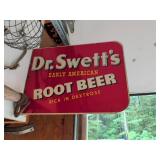 Dr. Swett's Root Beer Double Sided Sign 18x13.5in