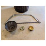 Vintage strainer, Boot Polish, Soap, and CRAFTSMAN
