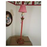 25' Pink and Gold colored Table Lamp with Shade