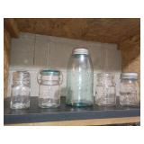 Five Canning and Storage Jars