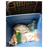 Vintage Glass Bottles and CorningWare Lot