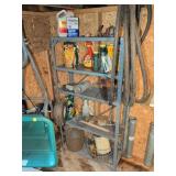 Metal Shelf with Assorted Workshop Contents