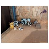 Cow Figurines and Metal Cowbells