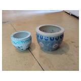 Asian Style Ceramic Planters