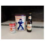 Gibbons Beer Can, Cracker Jack Tin, Stegmaier Bott