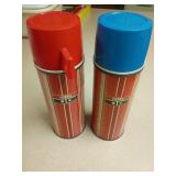 Thermos Brand Metal Vacuum Bottles