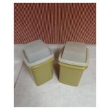 Tupperware Olive Green Square Containers Set