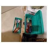 Green Toolbox With Tools and Supplies