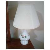 16' Hand-Painted Floral Table Lamps