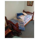 Wooden Bunkbed Set with Mattresses