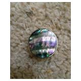 Sterling Silver Abalone Shell Locket Pendant
