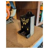 Vintage Wall Mount Cast Iron Match Safe