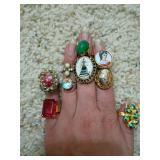 Costume Jewelry Rings Collection