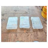 Three Fishing Tackle Boxes with Lures
