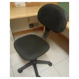 Black Fabric Adjustable Office Chair
