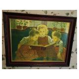 Katharine Steele Print of Three Girls Reading