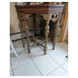 Antique 8-Legged Ornate Wood Table