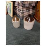 Brown Stoneware Whiskey Jugs