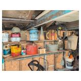 Contents of Workshop Shelves Assorted Vintage