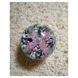 Multicolored Art Glass Paperweight