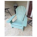 Mint Green Wooden Adirondack Chair