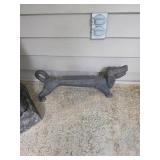 Cast Iron Dachshund Boot Scraper