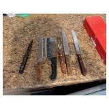 Vintage and Modern Knife Set, 6 Pieces