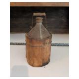 Sexton Can Co. Boston Wood and Metal Jug