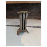 Antique Metal Candle Mold with Six Tubes