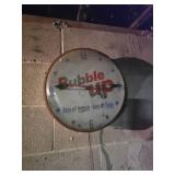 Vintage Bubble Up Wall Clock Advertising Sign