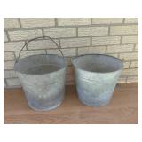 Galvanized Metal Utility Buckets