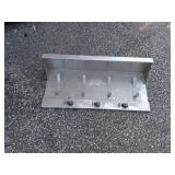 Metal Wall-Mounted Kitchen Rack with Hooks