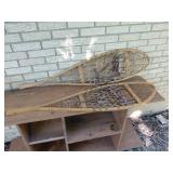 12x48 Wooden Snowshoes with Leather Webbing