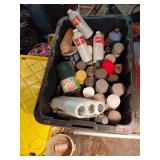 Box Lot of Garage Chemicals and Aerosols