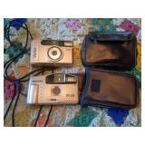 Pentax PC-33 and Vivitar PZ3090 35mm Cameras with