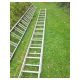 Extension Ladder with Red End Caps