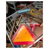 Hand Tools and Triangle Sign Lot