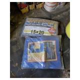 Two Poly Tarps 15x20 and 8x10 Ft